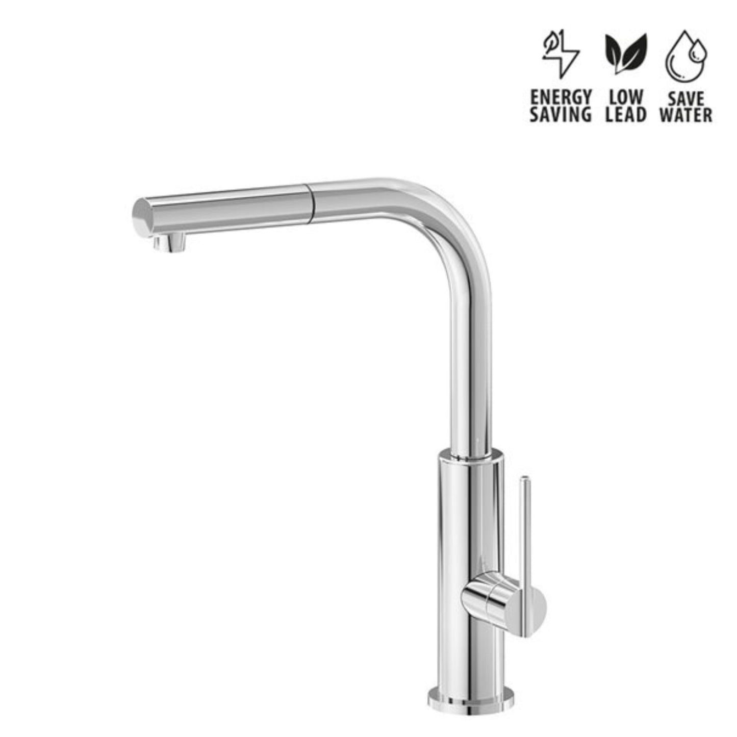 Miscelatore Cucina Newform Konbu Design Moderno Finiture Soft Maple Eucalypt e Cortex Alta Qualità