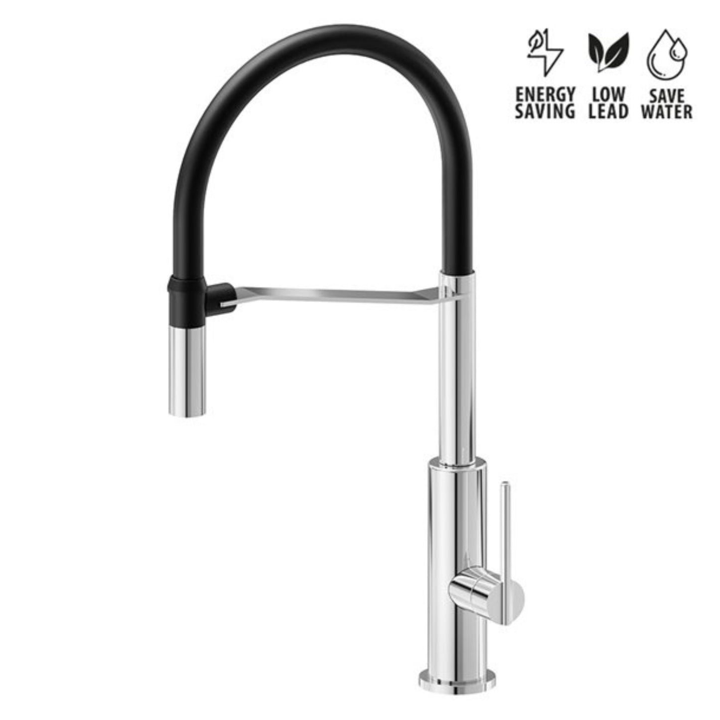 Miscelatore Cucina Newform Konbu Design Moderno Finiture Soft Maple Eucalypt e Cortex Alta Qualità