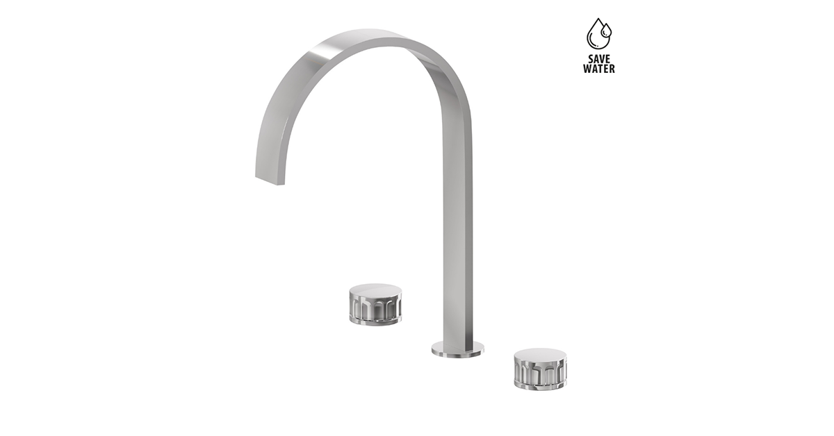 Gruppo Lavabo 3 Fori Newform Ionika – Design Greco-Classico per il Bagno Moderno