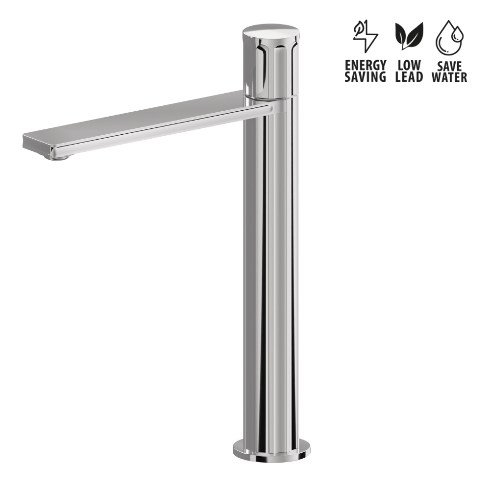 Miscelatore Monocomando Lavabo da Appoggio Versione Alta Newform Ionika – Design Classico