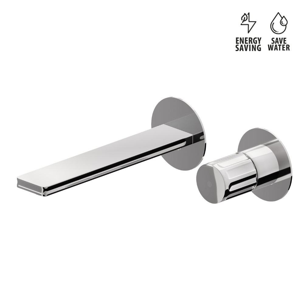 Gruppo Lavabo 2 Fori a Parete Newform Ionika – Design Classico Moderno per Bagno