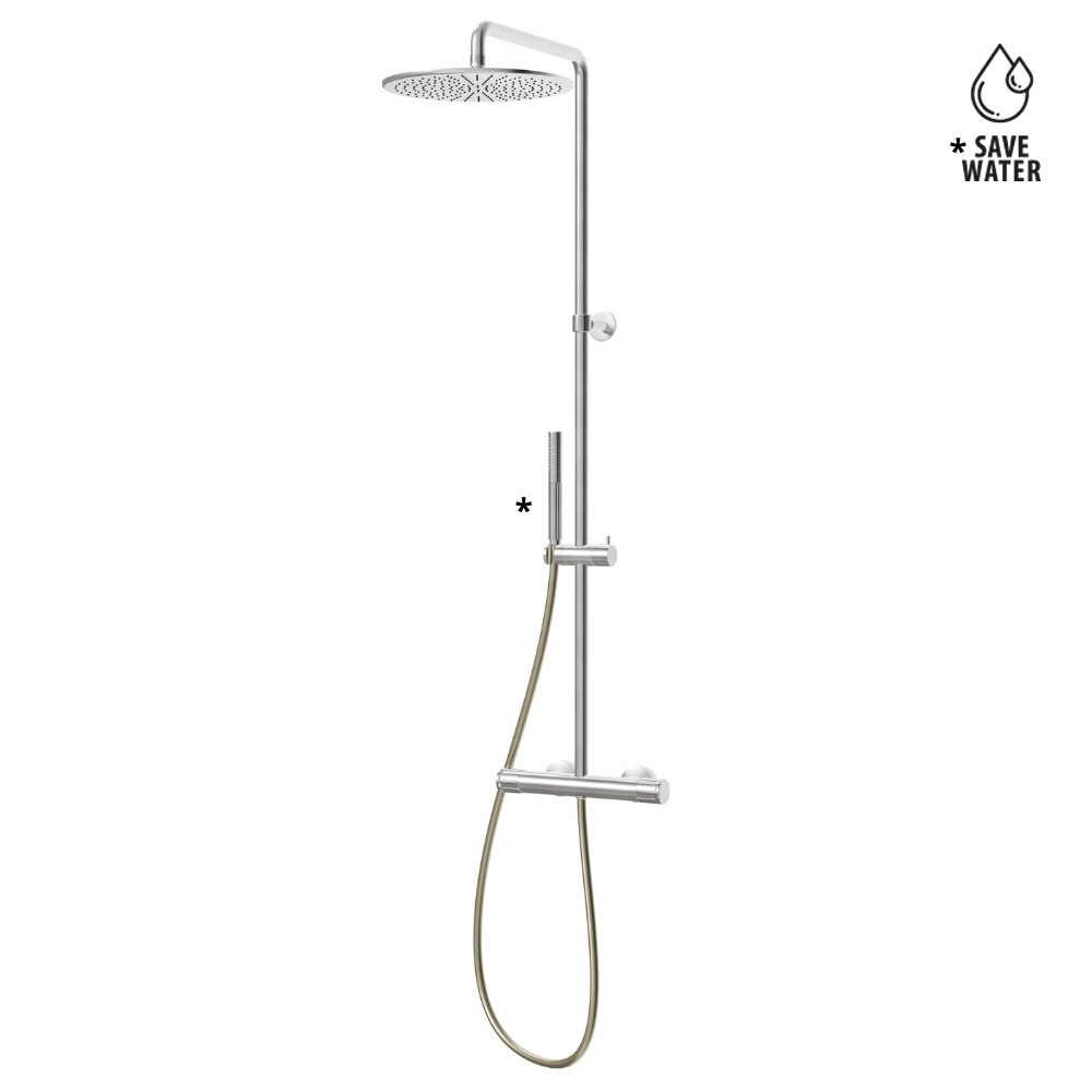 Colonna Doccia Termostatica Newform Ionika con Soffione e Doccetta | Design Classico