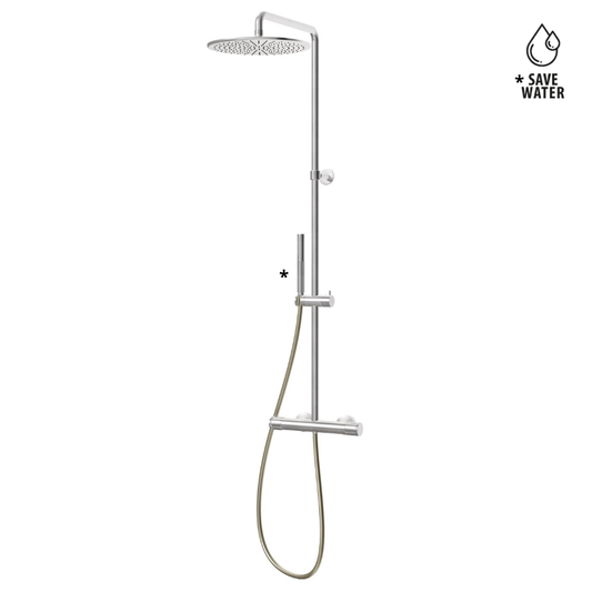 Colonna Doccia Termostatica Newform Ionika con Soffione e Doccetta | Design Classico