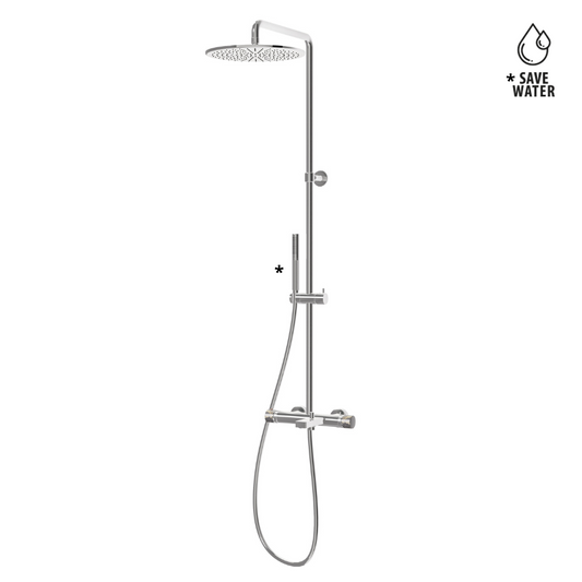 Colonna Vasca con Corpo Freddo e Miscelatore Termostatico per Bagno di Design