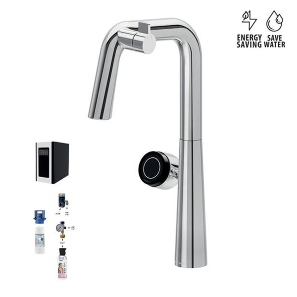 Miscelatore Multifunzionale Newform Alkimia Elettronico Acqua Depurata e Sanitaria Design Hi-Tech
