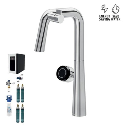 Miscelatore Multifunzionale Newform Alkimia Elettronico Acqua Depurata e Sanitaria Design Hi-Tech
