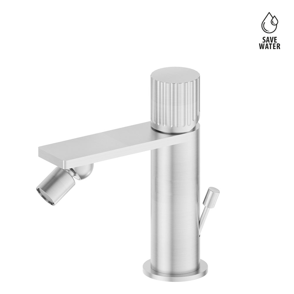 Miscelatore Monocomando Bidet Newform Steel Line in Acciaio Inox – Design Minimale per Bagno Moderno