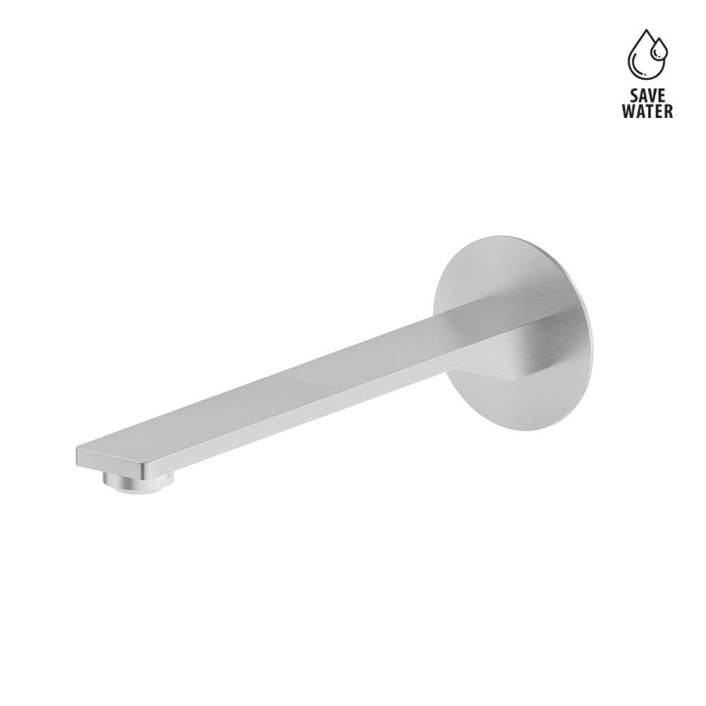 Bocca di Erogazione a Parete per Lavabo Newform Steel Line in Acciaio Inox