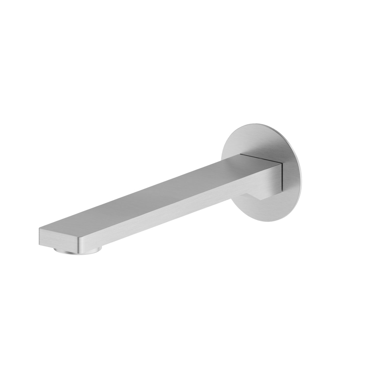 Bocca di Erogazione a Parete per Vasca in Acciaio Inox Newform Steel Line 210 mm
