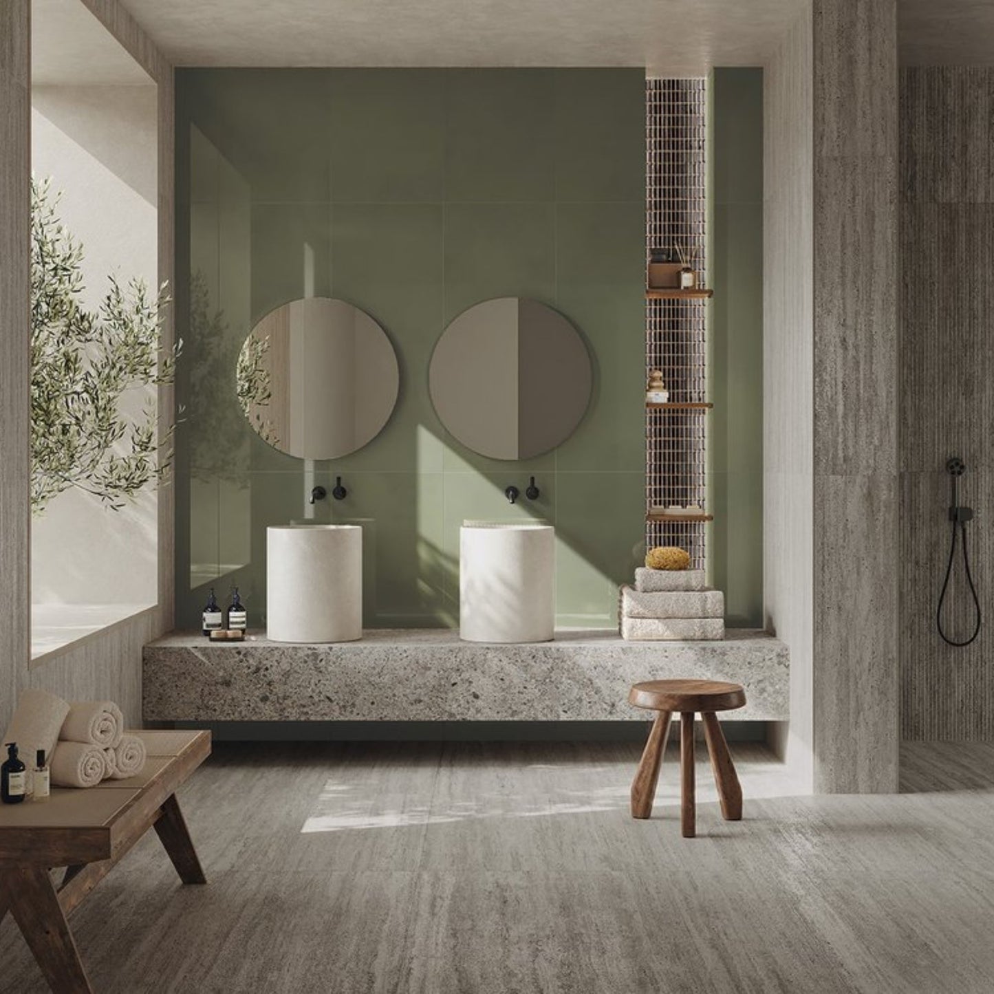 # MATERIA RIVESTIMENTI - FAP CERAMICHE rivestimenti materici per ambienti residenziali orientati alla materia