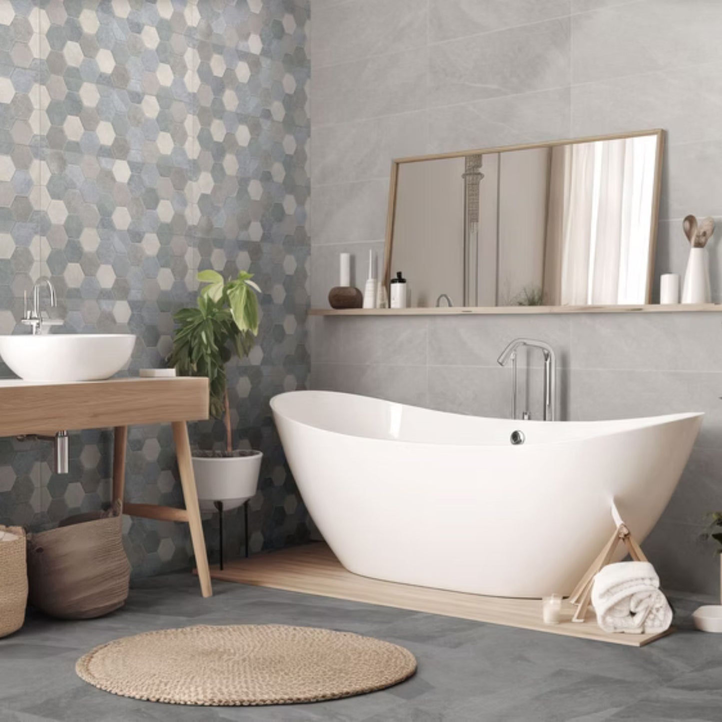 ALASKA SAVOIA ITALIA rivestimenti in bicottura in pasta bianca per bagno e living eleganti e luminosi