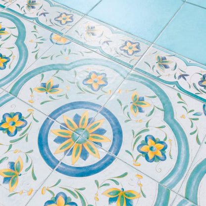 ANTICHE RIGGIOLE NAPOLETANE SAVOIA ITALIA Piastrelle in gres porcellanato decorato effetto maiolica storica della Costiera Amalfitana