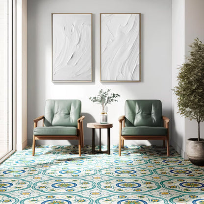 ANTICHE RIGGIOLE NAPOLETANE SAVOIA ITALIA Piastrelle in gres porcellanato decorato effetto maiolica storica della Costiera Amalfitana