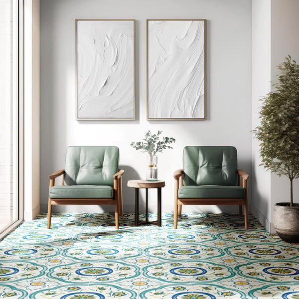 ANTICHE RIGGIOLE NAPOLETANE SAVOIA ITALIA Piastrelle in gres porcellanato decorato effetto maiolica storica della Costiera Amalfitana