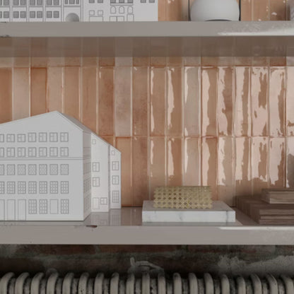 ARTISAN SAVOIA ITALIA rivestimenti in bicottura in pasta bianca effetto mattoncino e decorati per bagno e living