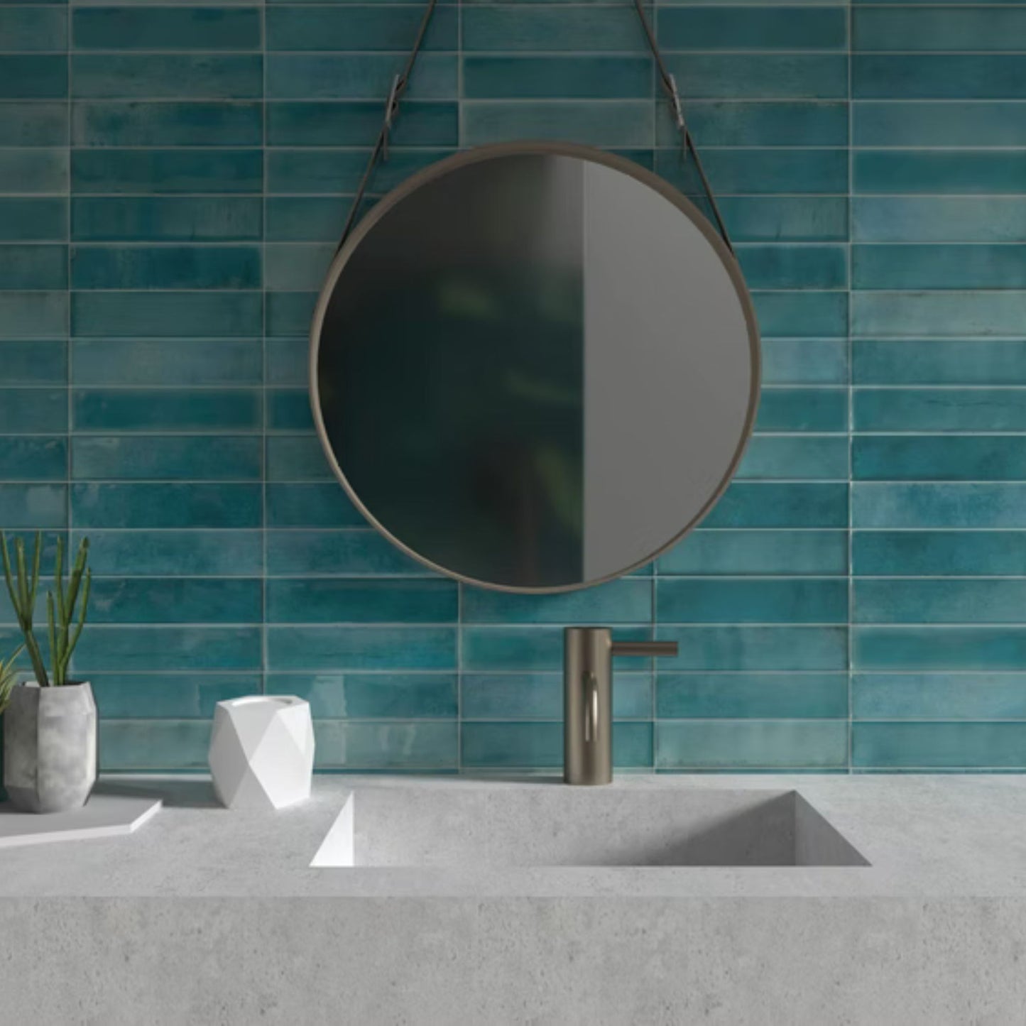 ARTISAN SAVOIA ITALIA rivestimenti in bicottura in pasta bianca effetto mattoncino e decorati per bagno e living