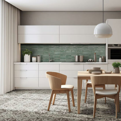 ARTISAN SAVOIA ITALIA rivestimenti in bicottura in pasta bianca effetto mattoncino e decorati per bagno e living