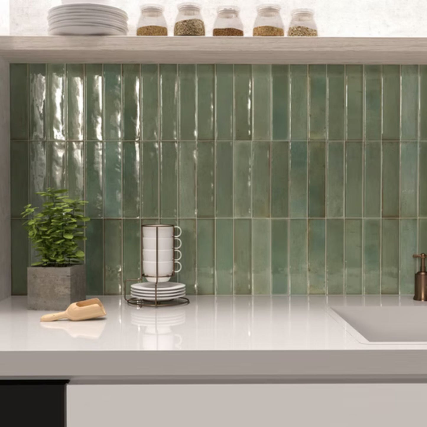 ARTISAN SAVOIA ITALIA rivestimenti in bicottura in pasta bianca effetto mattoncino e decorati per bagno e living