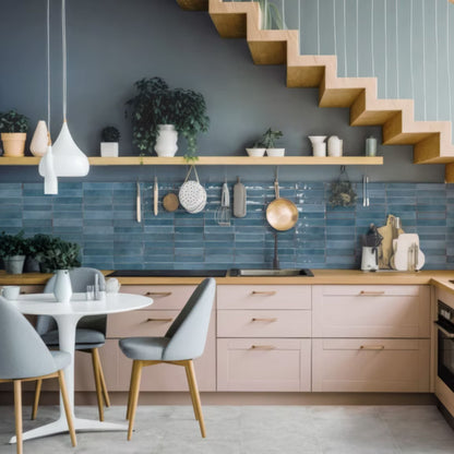 ARTISAN SAVOIA ITALIA rivestimenti in bicottura in pasta bianca effetto mattoncino e decorati per bagno e living