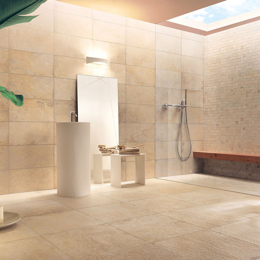 # AURUM STONE Gres porcellanato effetto pietra - TAGINA piastrelle da interno ed esterno ispirate alla pietra bavarese