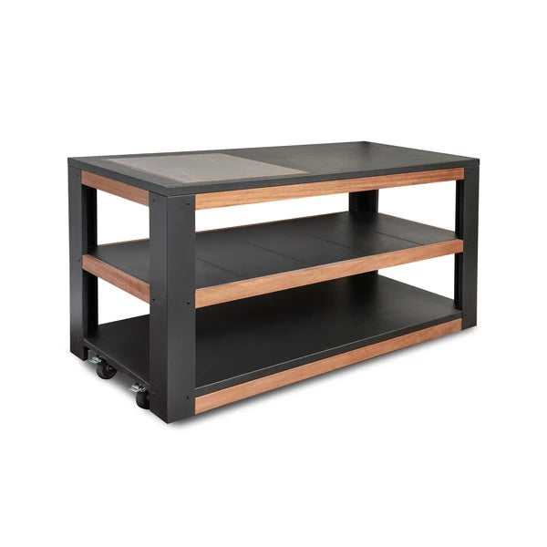 Piano multifunzione in legno con tagliere in gres Clementi