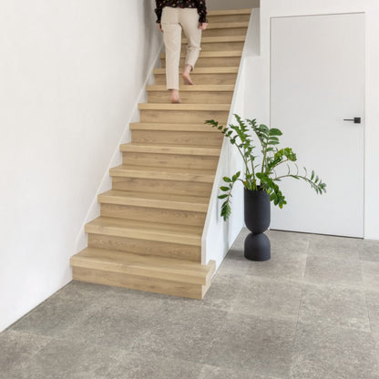 Pavimento in Laminato CAPTURE MUSE ARDESIA DEL CREPUSCOLO QUICK-STEP effetto pietra compatibilità con riscaldamento a pavimento per ambienti domestici