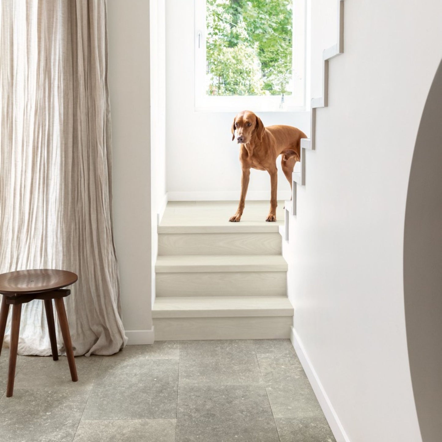 Pavimento in Laminato CAPTURE MUSE ARDESIA DEL CREPUSCOLO QUICK-STEP effetto pietra compatibilità con riscaldamento a pavimento per ambienti domestici