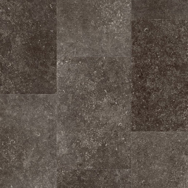 Pavimento in Laminato MUSE ARDESIA DEL FUMOIR QUICK-STEP impermeabili effetto pietra grigio con tecnologia Hydroseal, posa Uniclic