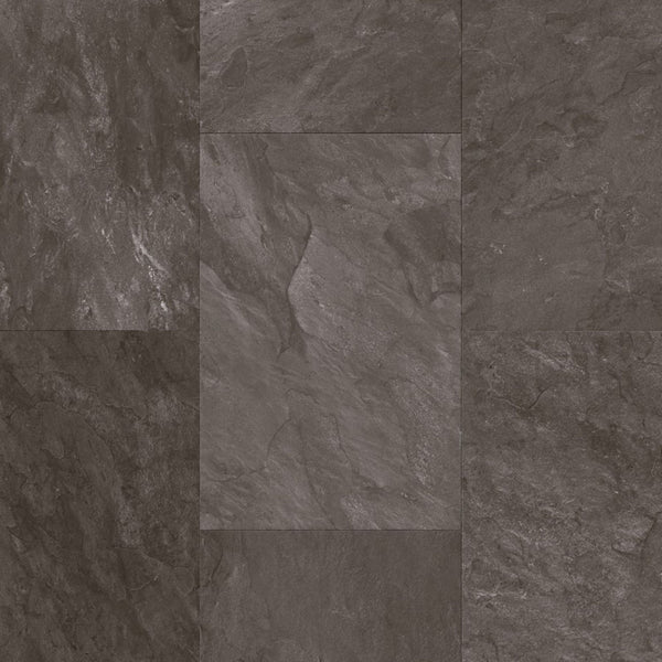 Pavimento in Laminato CAPTURE MUSE ARDESIA GRIGIA QUICK-STEP effetto ardesia grigia impermeabile con bisellatura naturale, posa Uniclic e classe 32