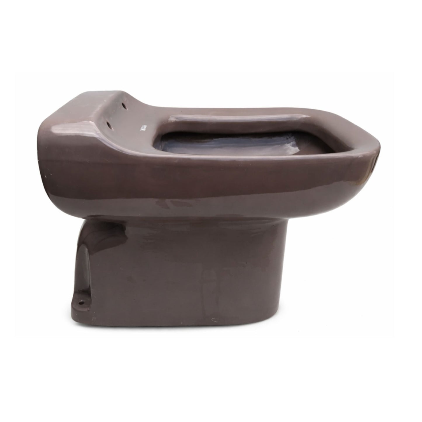 WC Linea CONCA MARRONE IDEAL STANDARD a pavimento in ceramica smaltata con design classico per bagni vintage