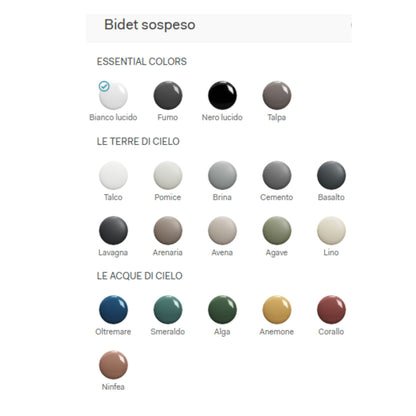 # BIDET SOSPESO OTIS in ceramica - CIELO rappresenta una scelta ideale per bagni moderni e raffinati.