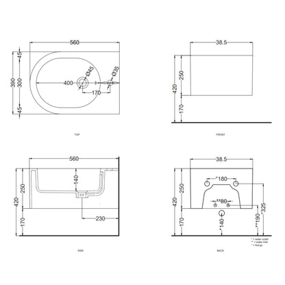 # BIDET SOSPESO OTIS in ceramica - CIELO rappresenta una scelta ideale per bagni moderni e raffinati.