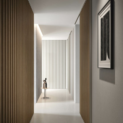 # BOISERIE DOGA - RES ITALIA Rivestimenti per pareti con doghe verticali e finiture personalizzabili