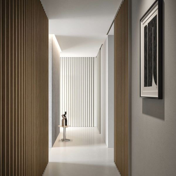# BOISERIE DOGA - RES ITALIA Rivestimenti per pareti con doghe verticali e finiture personalizzabili