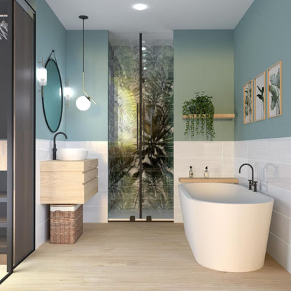 BOTANICAL SAVOIA ITALIA rivestimenti in bicottura in pasta bianca per bagno e living ispirati alla natura