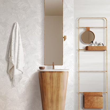 BOTANICAL SAVOIA ITALIA rivestimenti in bicottura in pasta bianca per bagno e living ispirati alla natura