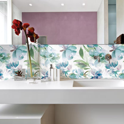 BOTANICAL SAVOIA ITALIA rivestimenti in bicottura in pasta bianca per bagno e living ispirati alla natura