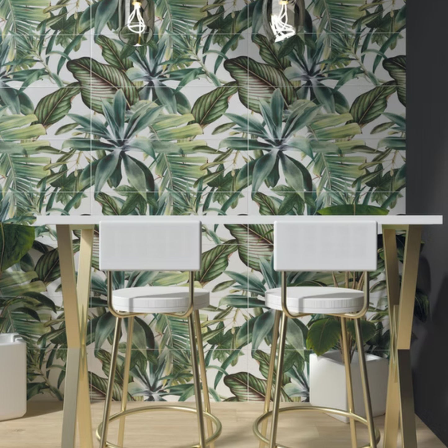 BOTANICAL SAVOIA ITALIA rivestimenti in bicottura in pasta bianca per bagno e living ispirati alla natura