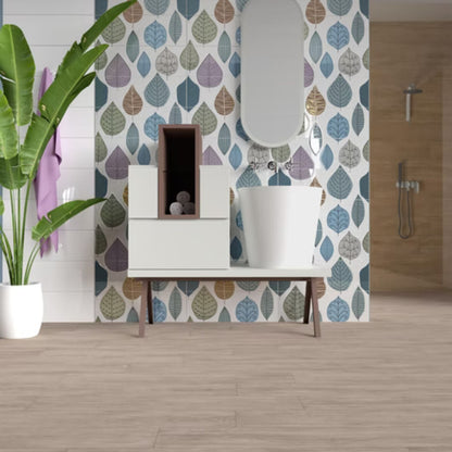 BOTANICAL SAVOIA ITALIA rivestimenti in bicottura in pasta bianca per bagno e living ispirati alla natura