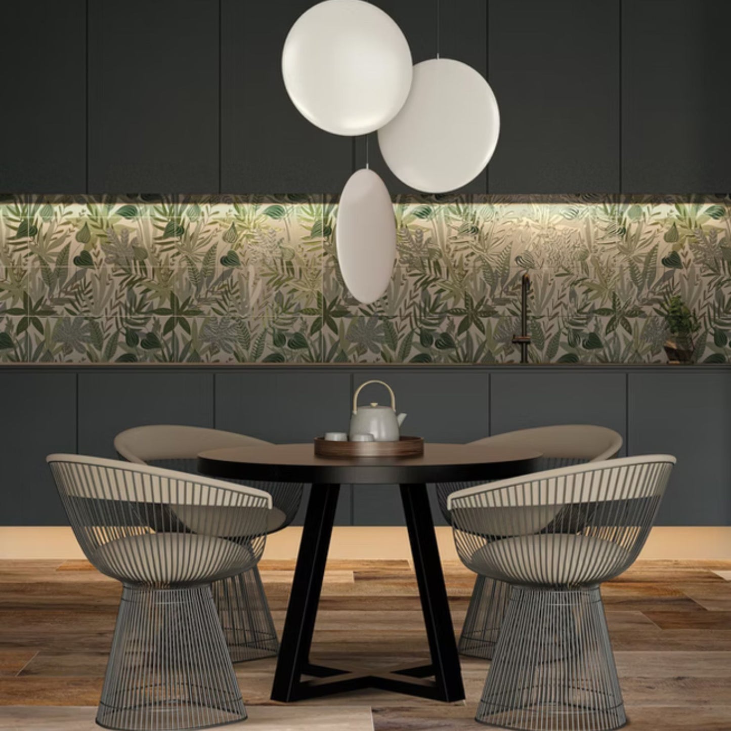 BOTANICAL SAVOIA ITALIA rivestimenti in bicottura in pasta bianca per bagno e living ispirati alla natura