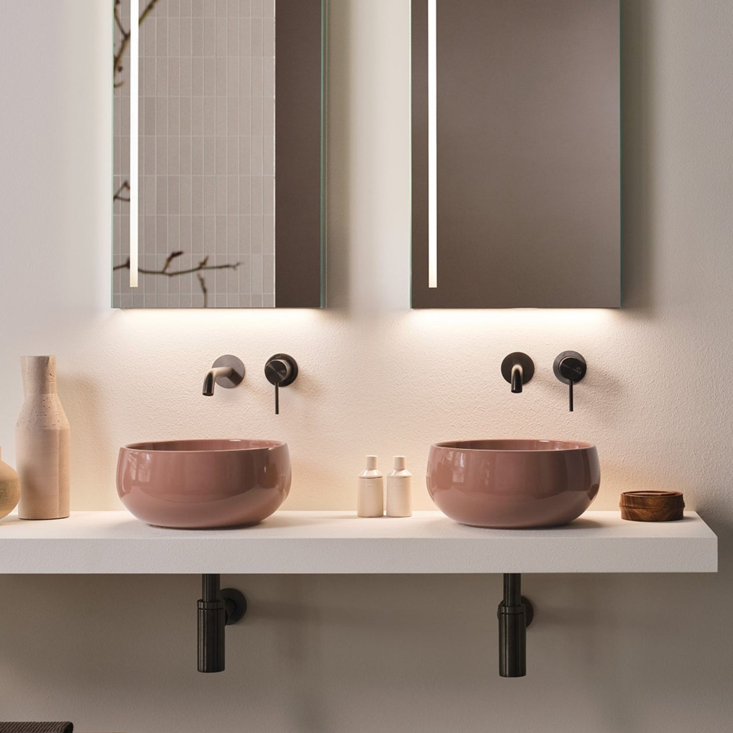 # LAVABO LES PETITES BACINELLA TINO MINI - CIELO bacinella da appoggio per bagno piccolo e stretto