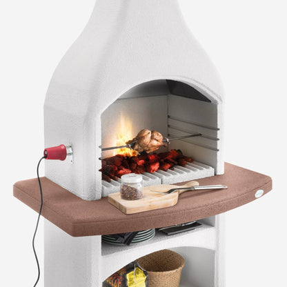 Barbecue in cemento a carbonella TIRRENIA da esterno - PALAZZETTI Area grill ideale per giardino o terrazza
