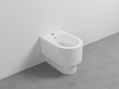 # BIDET A TERRA OTIS in ceramica filo muro monoforo - CIELO Le linee morbide lo rendono ideale per bagni moderni ed eleganti