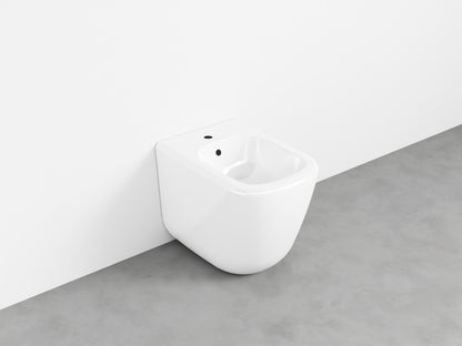 # BIDET A TERRA monoforo ERA - CIELO installazione a filo parete, con troppopieno e fissaggi inclusi