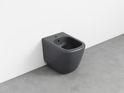 # BIDET A TERRA monoforo ERA - CIELO installazione a filo parete, con troppopieno e fissaggi inclusi