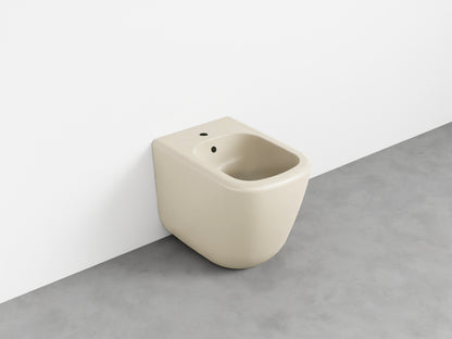 # BIDET A TERRA monoforo ERA - CIELO installazione a filo parete, con troppopieno e fissaggi inclusi