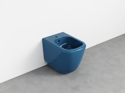 # BIDET A TERRA monoforo ERA - CIELO installazione a filo parete, con troppopieno e fissaggi inclusi
