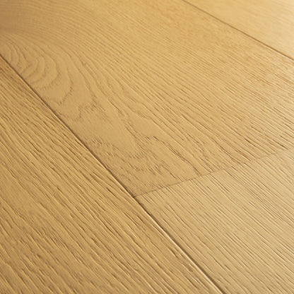 Pavimento in PARQUET CALA ROVERE CUOIO EXTRA OPACO QUICK-STEP effetto legno ompatibile con il riscaldamento e il raffreddamento a pavimento