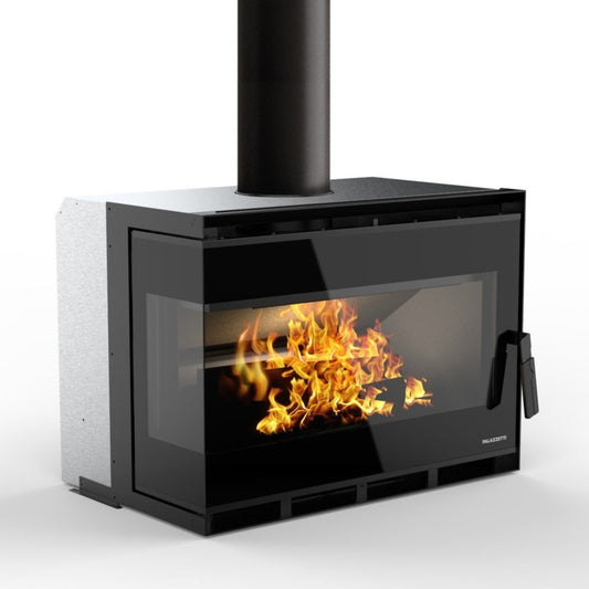 CAMINETTO A LEGNA GTM80 aria canalizzabile 12kW A PALAZZETTI compatto ad alte prestazioni riscaldamento ad aria canalizzabile