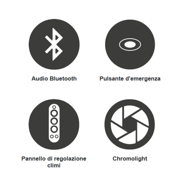 # CELSIUS HAMMAM con pannello clima - NOVELLINI design moderno, cromoterapia, Bluetooth, comfort e vapore aromatico anche in piccoli spazi